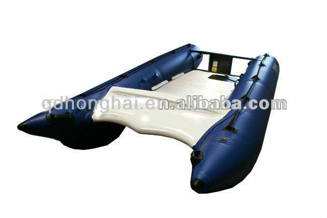 PVC/Hypalonの物質的な高速膨脹可能なボートのカタマラン330問屋・仕入れ・卸・卸売り