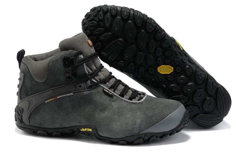 2014 New Suede Genuine Leather Men Hiking Shoes Plush Winter