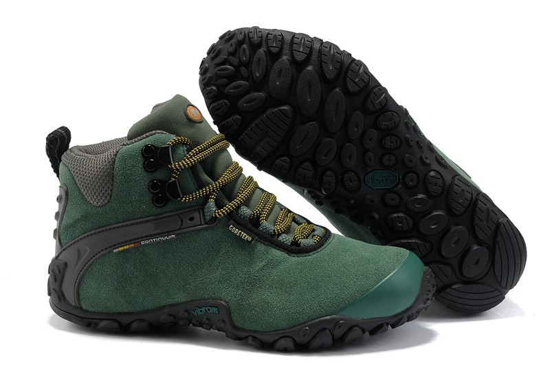 2014 New Suede Genuine Leather Men Hiking Shoes Plush Winter