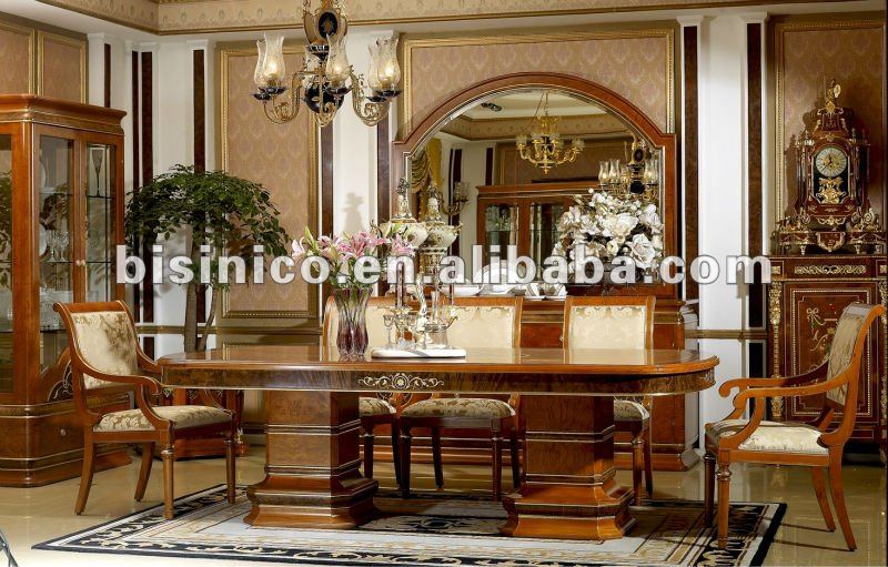 Estilo americano de madera clásica casa comedor juego de muebles ...
