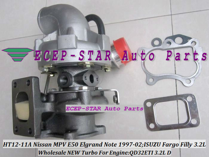 HT12-11A HT12-11B Turbo Turbine Turbocharger For NISSAN MPV E50 Elgrand Note 1997-2002 ISUZU Fargo Filly 3.2L Engine QD32ETI (4)