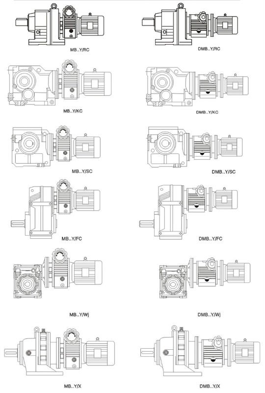 MBL Stepless Speed Reducer Motor for dog chewing gum food machine