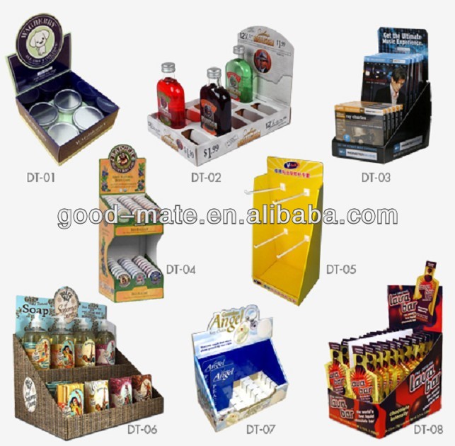Retail Paper Counter Display for Chewing Gum