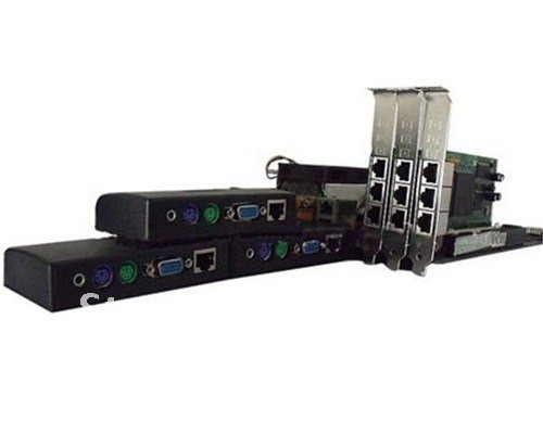 Ncomputing thin client with 3 Terminals