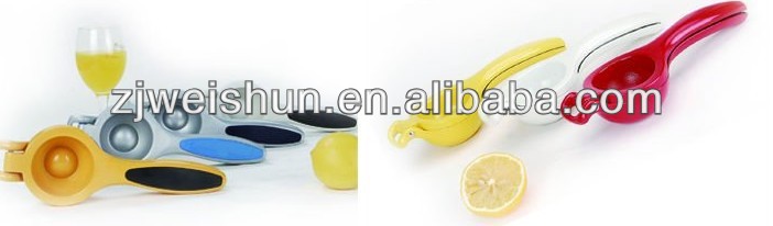 金属製のハンドジューサー- 新しいレモン/コーティングエナメルの色でライムスクイーザ問屋・仕入れ・卸・卸売り