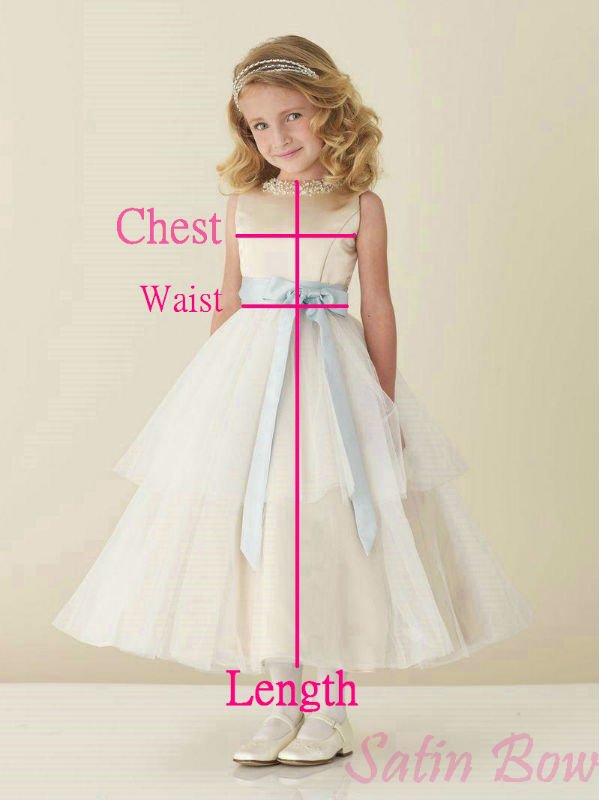 Sweetheart neckline Spaghetti strap Flower Satin Empire Waist Flower Girl Dress Pageant Dress 2012 Watters 49295