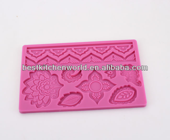 2014 New Design Flower Fondant Cake Decoration Mold