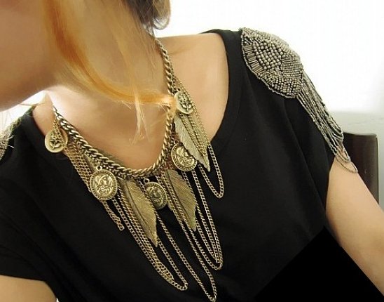 Wholesale (mix order)Min order is $15,Head Leaves Tassel Vintage chunky Necklace,Native American Styles Necklaces Free shipping!