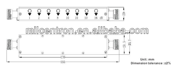 可変ステップ10w90デシベルアッテネータn/smaコネクタ仕入れ・メーカー・工場