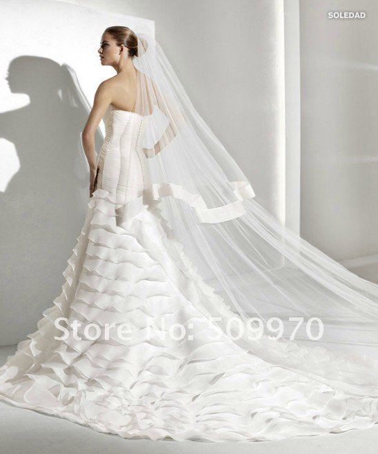  Shipping Mermaid Style Tulle Romantic Spanish Lace Wedding Dresses Hot