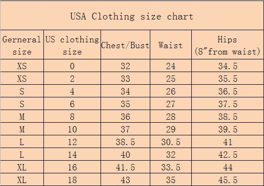 USA women size