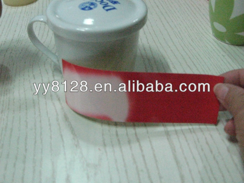YY Thermochromic ink color shirt Ink red to fading when heated for food packing