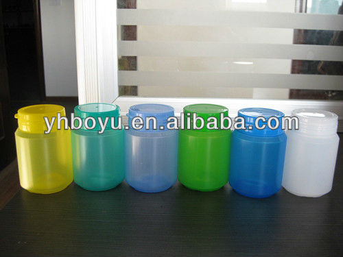 200ml empty PE chewing gum bottle with tear off cap