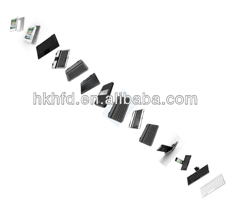タブレットpc用stand、 エレガントなアルミのための普遍的なタブレットのipadミニbluetoothキーボードipad用スタンド付きミニ問屋・仕入れ・卸・卸売り