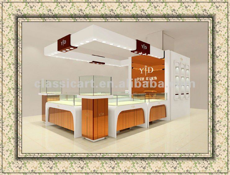 stailess steel jewellery shop furniture