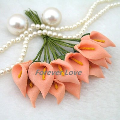 Wholesale Beatuiful Handmade Mini Calla Lily Flower Wedding Favor Decor 