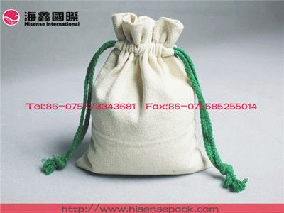 mini tea bag made from blank canvas