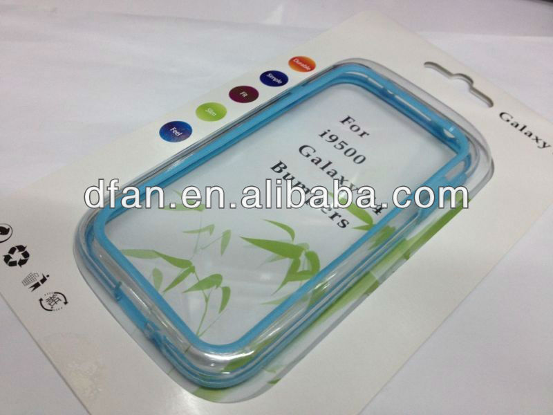 transparent for samsung galaxy s4 bumper case