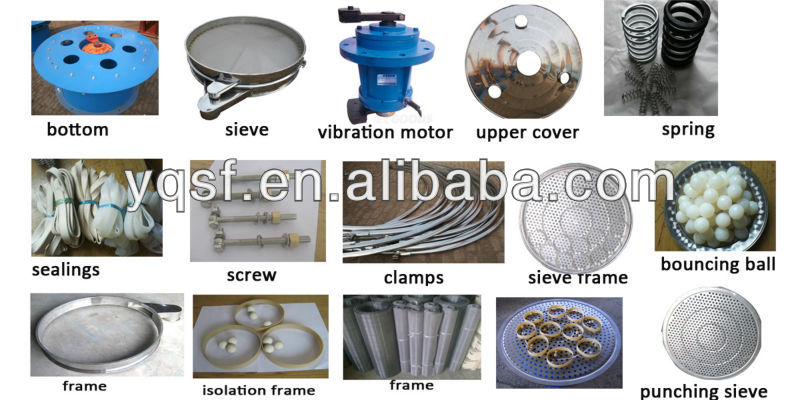 YongQing cocoa powder vibrating sifter with stainless steel 304