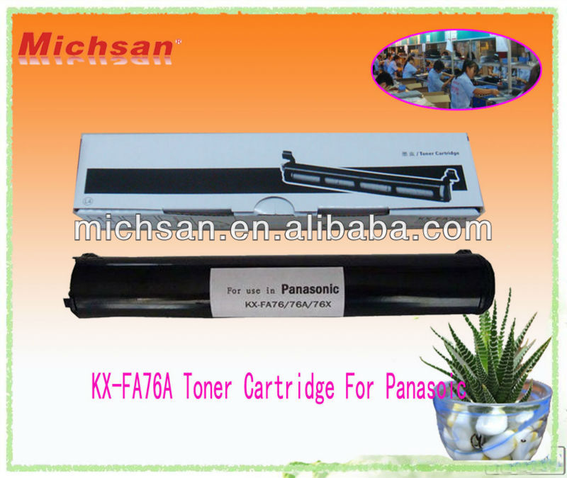 2013 Popular Products KX-FA76A Toner Cartridge For Panasoic Printer