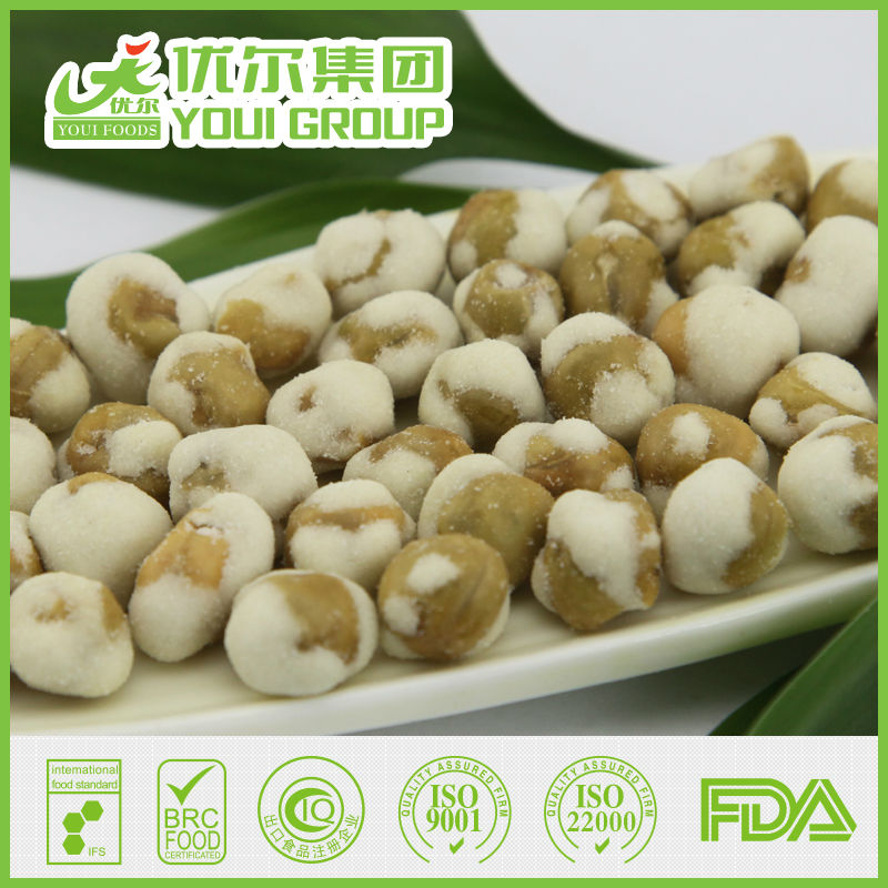Nutritious/Yummy/Savory/crisp/unique flavor fried Green Peas Snack Food