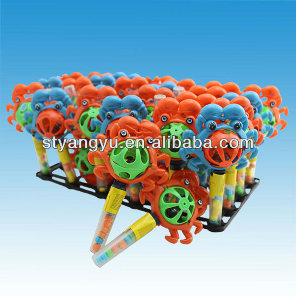 Plastic Crab Rattle Squeaky Toy Candy