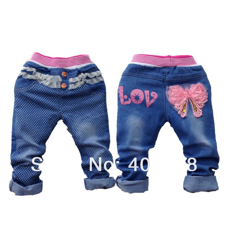 Джинсы для девочек girl flower sequins jeans pant kids denim pant leisure trousers 2-5 years Джинсы для девочек girl flower sequins jeans pant kids denim pant leisure trousers 2-5 years