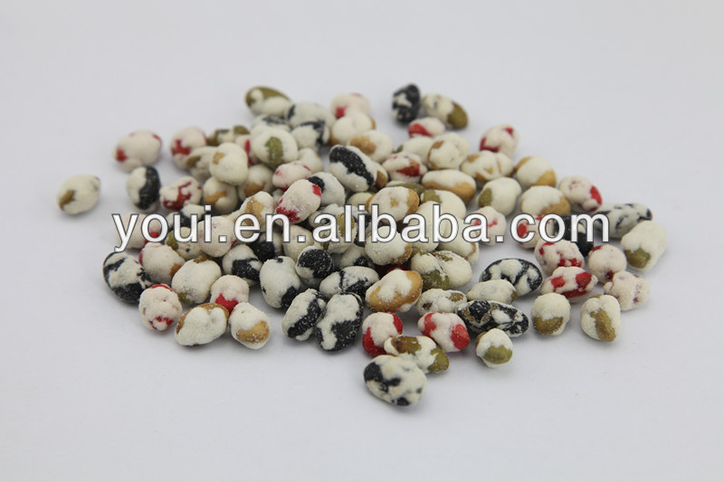 Wasabi Flavor Roasted Edamame, Dry Soy Beans