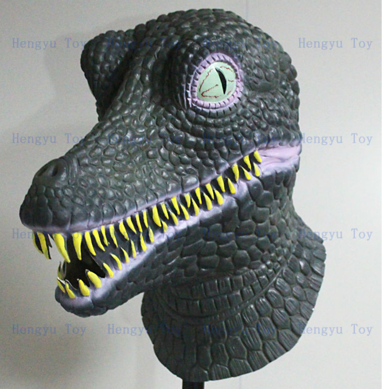 デラックス品質現実的な動物のフルフェイスマスクラテックスの恐竜問屋・仕入れ・卸・卸売り