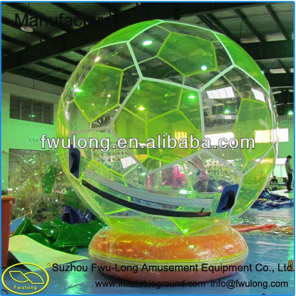 Transparent PVC/TPU inflatable sized soccer human bubble ball