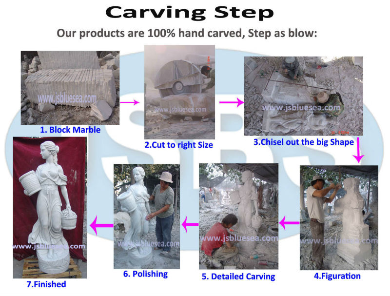 白大理石彫刻が施されたスタンディング三美神の像問屋・仕入れ・卸・卸売り
