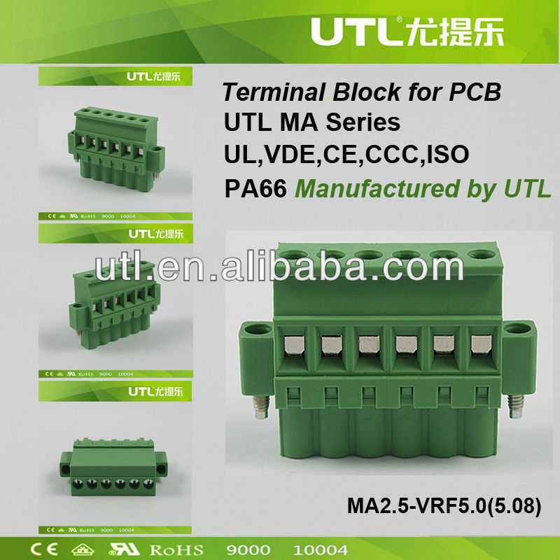 新しいutlma2.5/vrf5.0ネジpcb端子コネクタ仕入れ・メーカー・工場