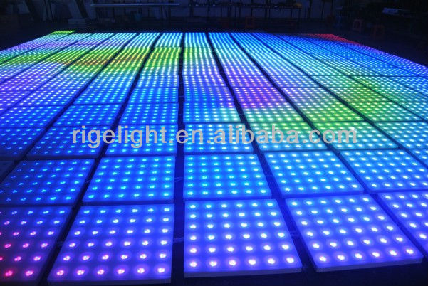 Professional wonderful lighting effect full color LED dancing floor,led effect disco light/ led dance floor