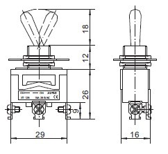 ul・rohsにキャップを保護するとともに1121電源オンのトグルスイッチ問屋・仕入れ・卸・卸売り