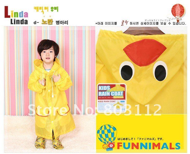 Animal Raincoat Linda / Children\'s Raincoat / Kids Rain Coat / Children\'s rainwear / Baby Raincoat free shipping