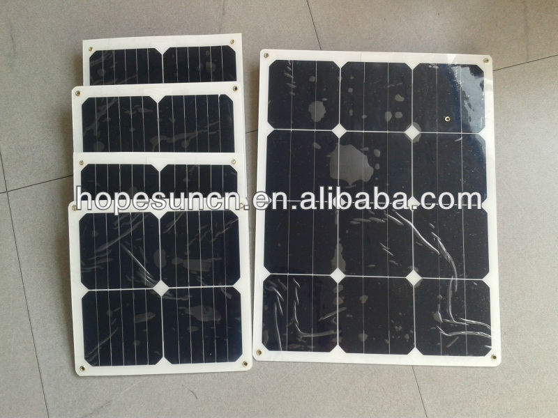 セミフレキシブル50wpvパネル太陽電池モジュールsunpwer高効率で太陽電池問屋・仕入れ・卸・卸売り
