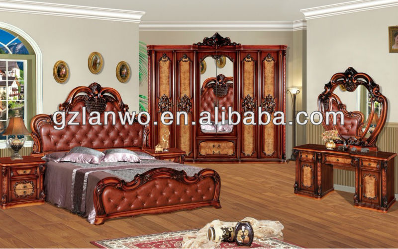 クラシックな豪華さアンティーク高品質2013キングベッドルームゴージャスな中国の寝室の家具問屋・仕入れ・卸・卸売り