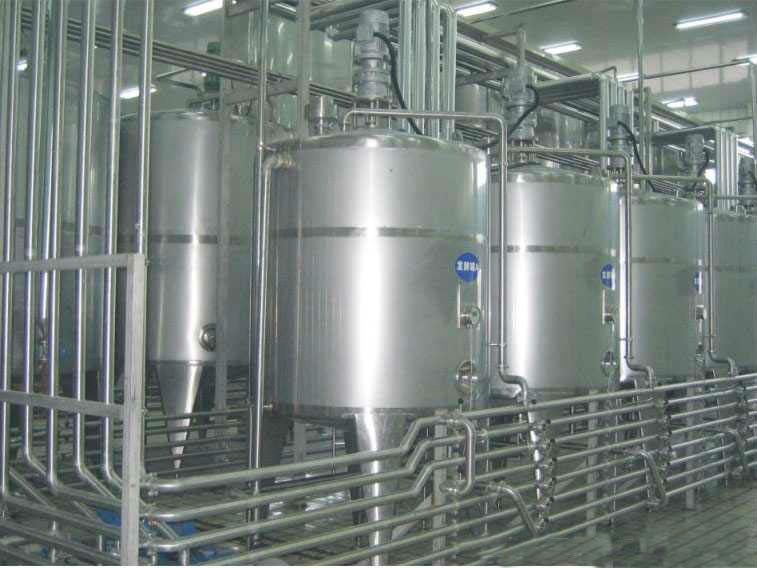 UHT milk processing plant