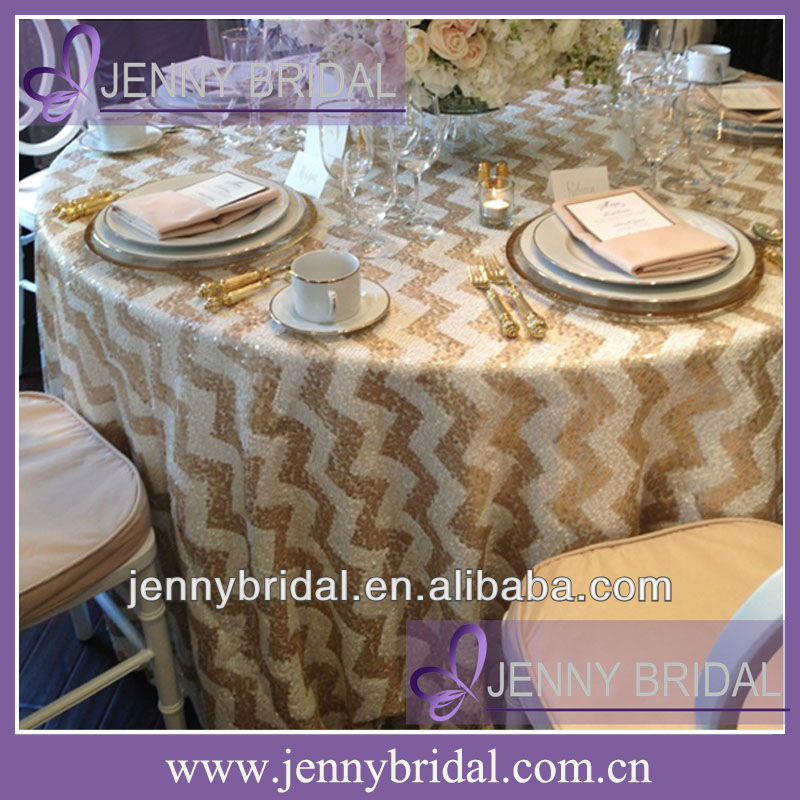 SQN70B sequin table champagne white size table chevron  runner runner round cloth table table and for 60