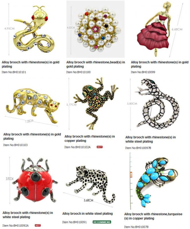 More brooches
