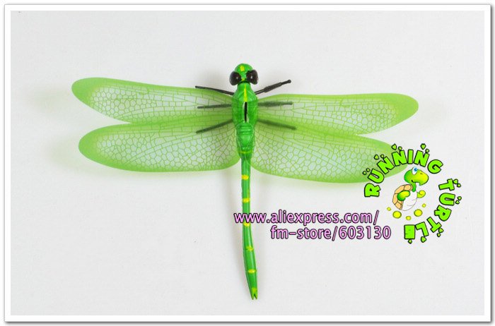 Wholesale 30pcs Lot L Pin Dragonfly Wedding Decoration PVC Vivid Dragonfly
