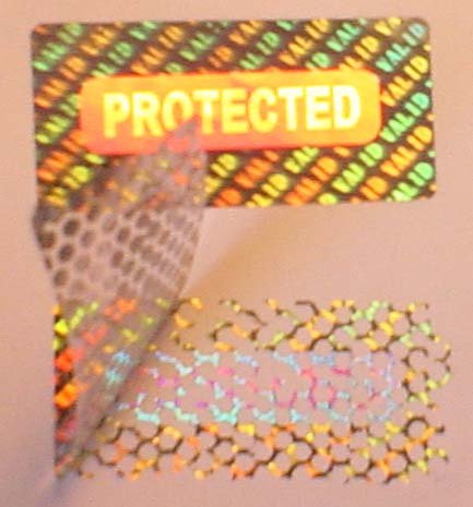 使い捨て可能なAnti-counterfeit付着力のホログラムのラベルかステッカー問屋・仕入れ・卸・卸売り