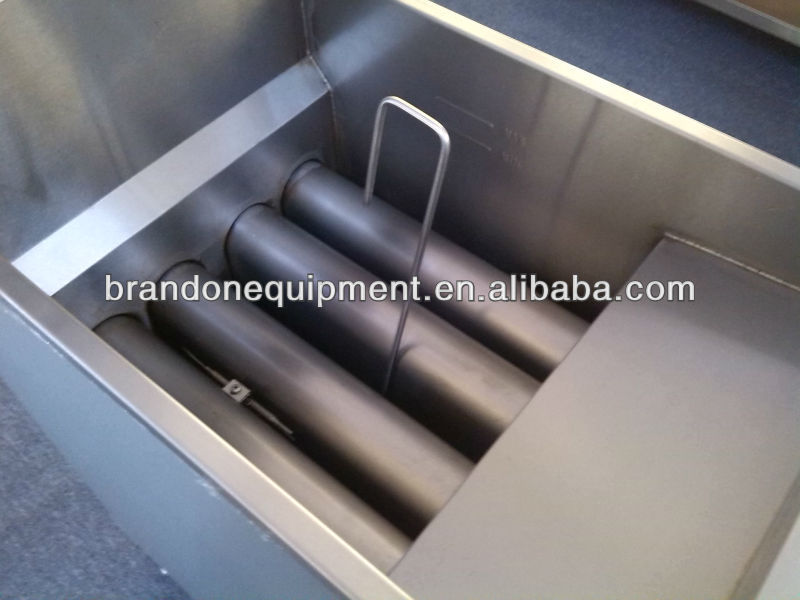 High quality snake fryer deep fat gas fryer with drain oil extension pipe