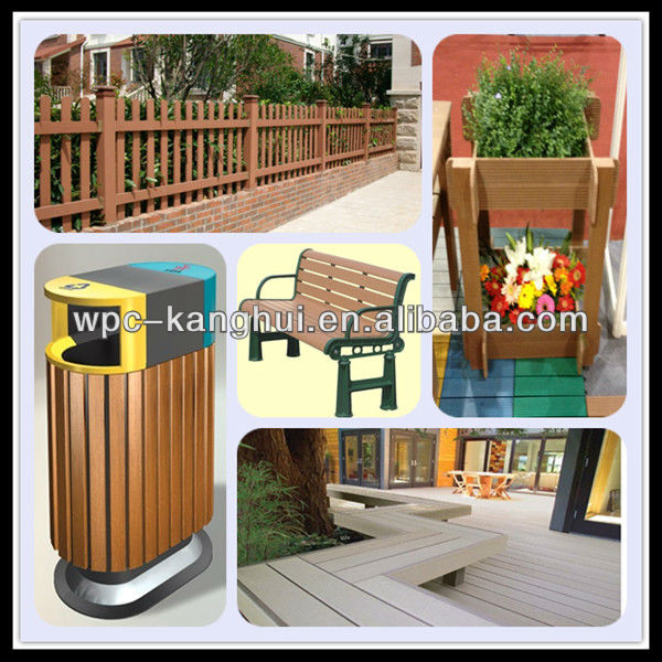 CAML No Cracking,Anti Worm WPC Wood Post And Rail Fences