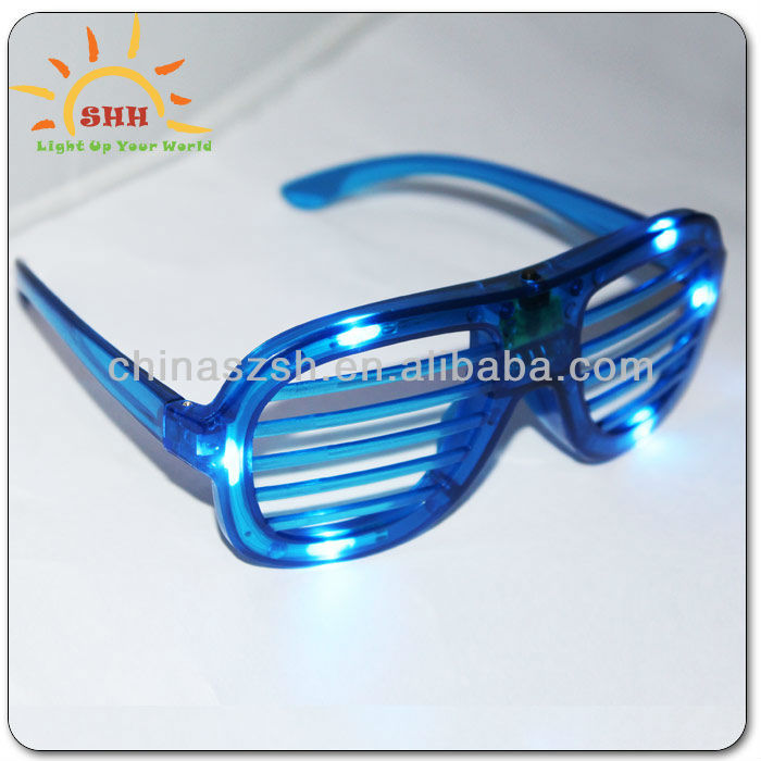 シャッターサングラスを導いたarractive/lightアップledサングラス/クレイジーパーティグローアップサングラス問屋・仕入れ・卸・卸売り