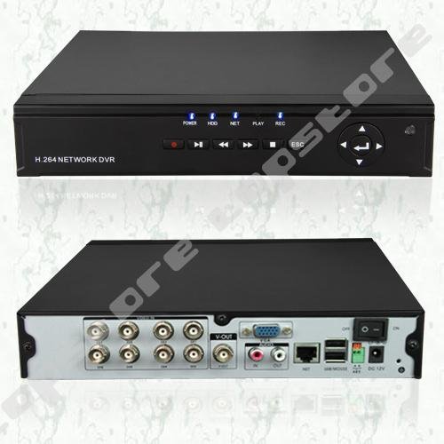 Home 8CH H.264 Surveillance DVR 4pcs Day Night Weatherproof Security Camera CCTV System 8ch Kit for DIY CCTV Systems