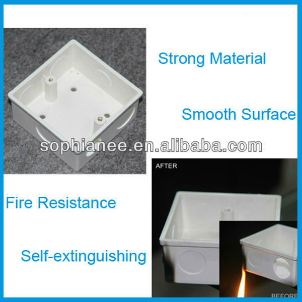 For Bangladesh Market Popular White 1 Gang PVC Box