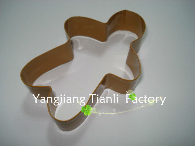 Colorful non-stick gingerman cake decorating cutters