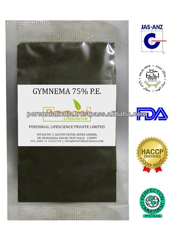 Gymnema extract GMP, Gymnema extract 75% Gymnemic Acid / Gymnema sylvestre extract 25% / Gurmar Extract