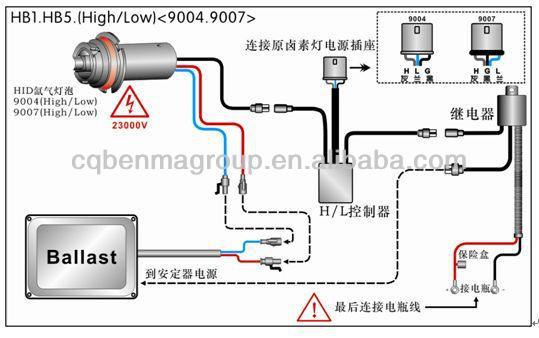 Схема подключения ксеноновых ламп h7